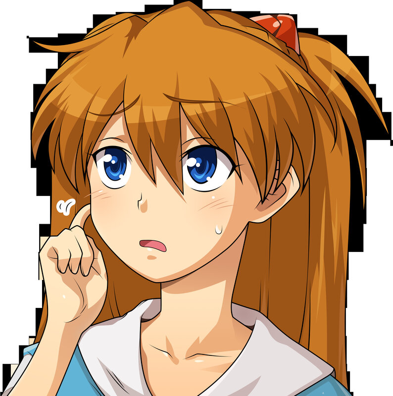 anime girl with blue eyes