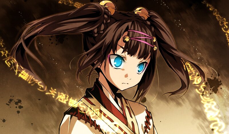 anime girl with blue eyes
