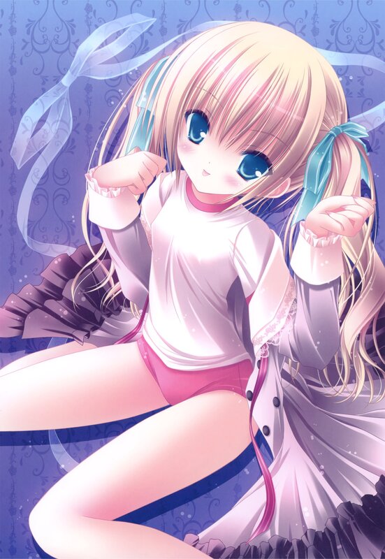 anime girl with blue eyes