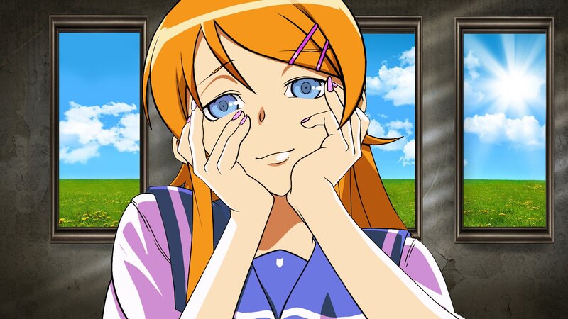 anime girl with blue eyes
