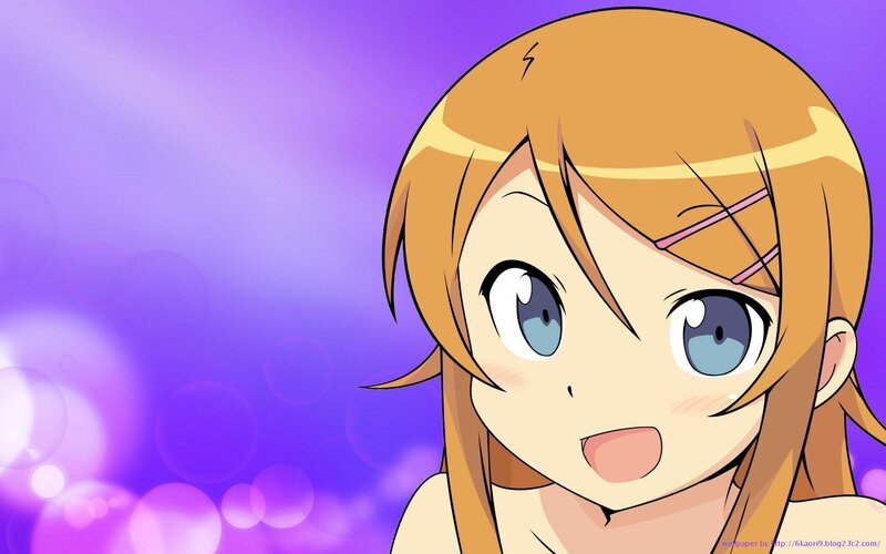 anime girl with blue eyes