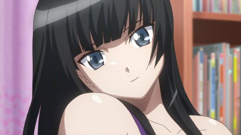 anime girl with blue eyes