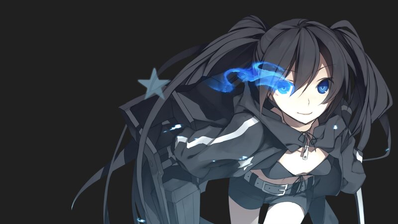 anime girl with blue eyes