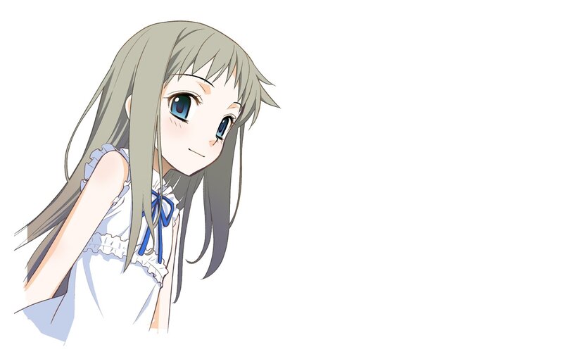 anime girl with blue eyes
