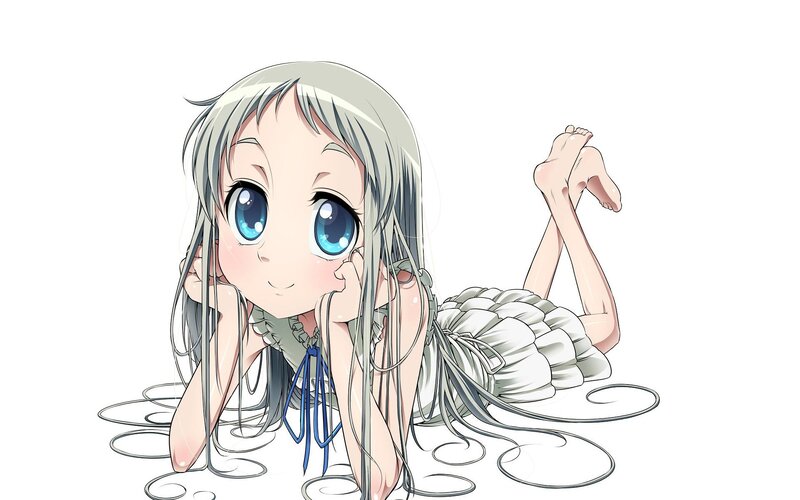 anime girl with blue eyes