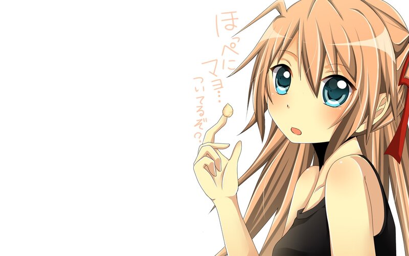 anime girl with blue eyes