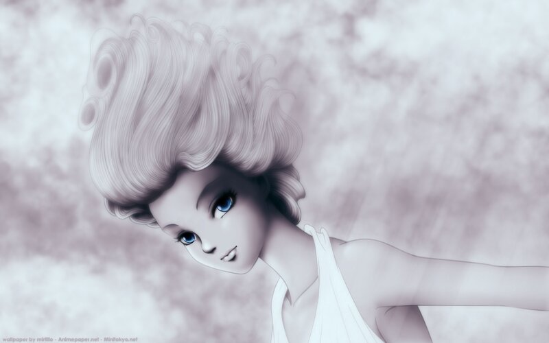 anime girl with blue eyes