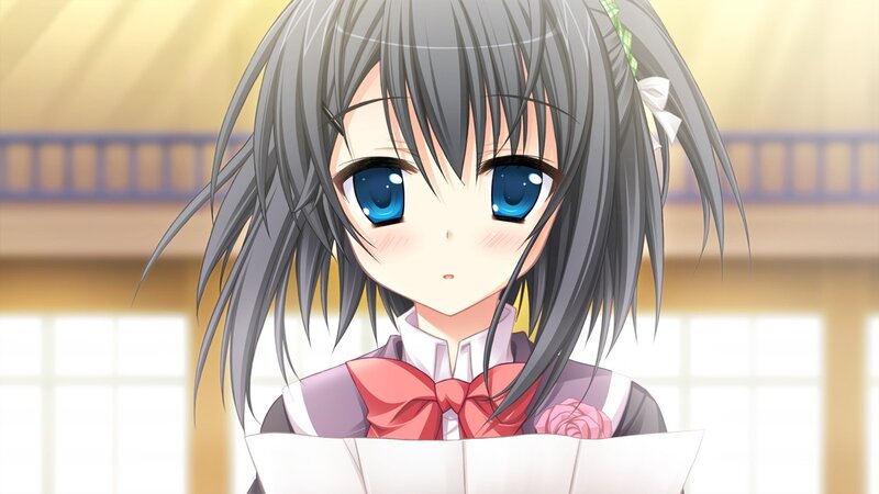 anime girl with blue eyes