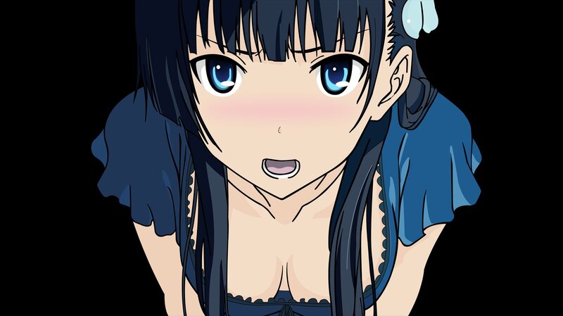 anime girl with blue eyes