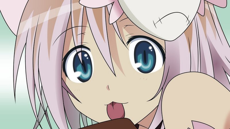 anime girl with blue eyes