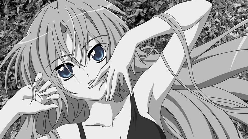 anime girl with blue eyes