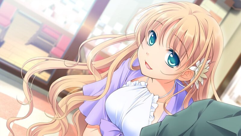 anime girl with blue eyes