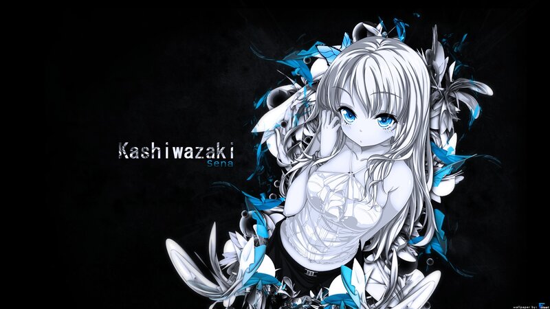anime girl with blue eyes