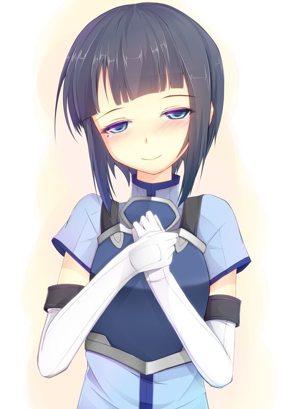 anime girl with blue eyes