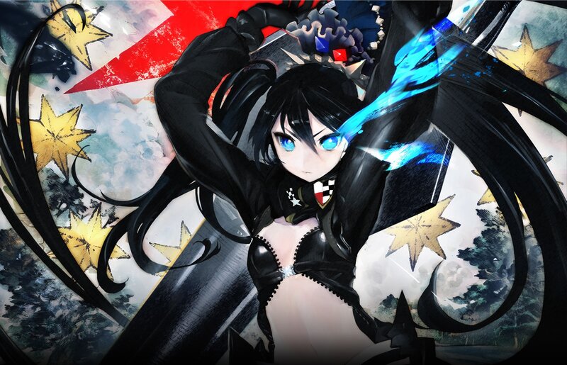 anime girl with blue eyes