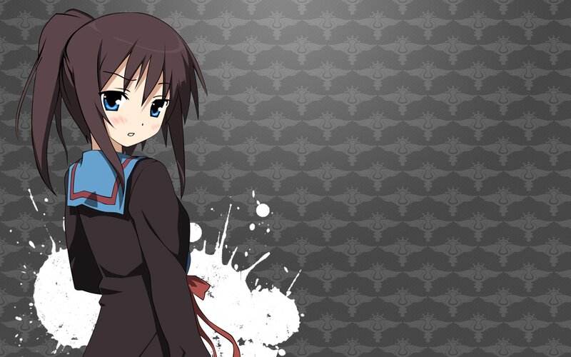 anime girl with blue eyes