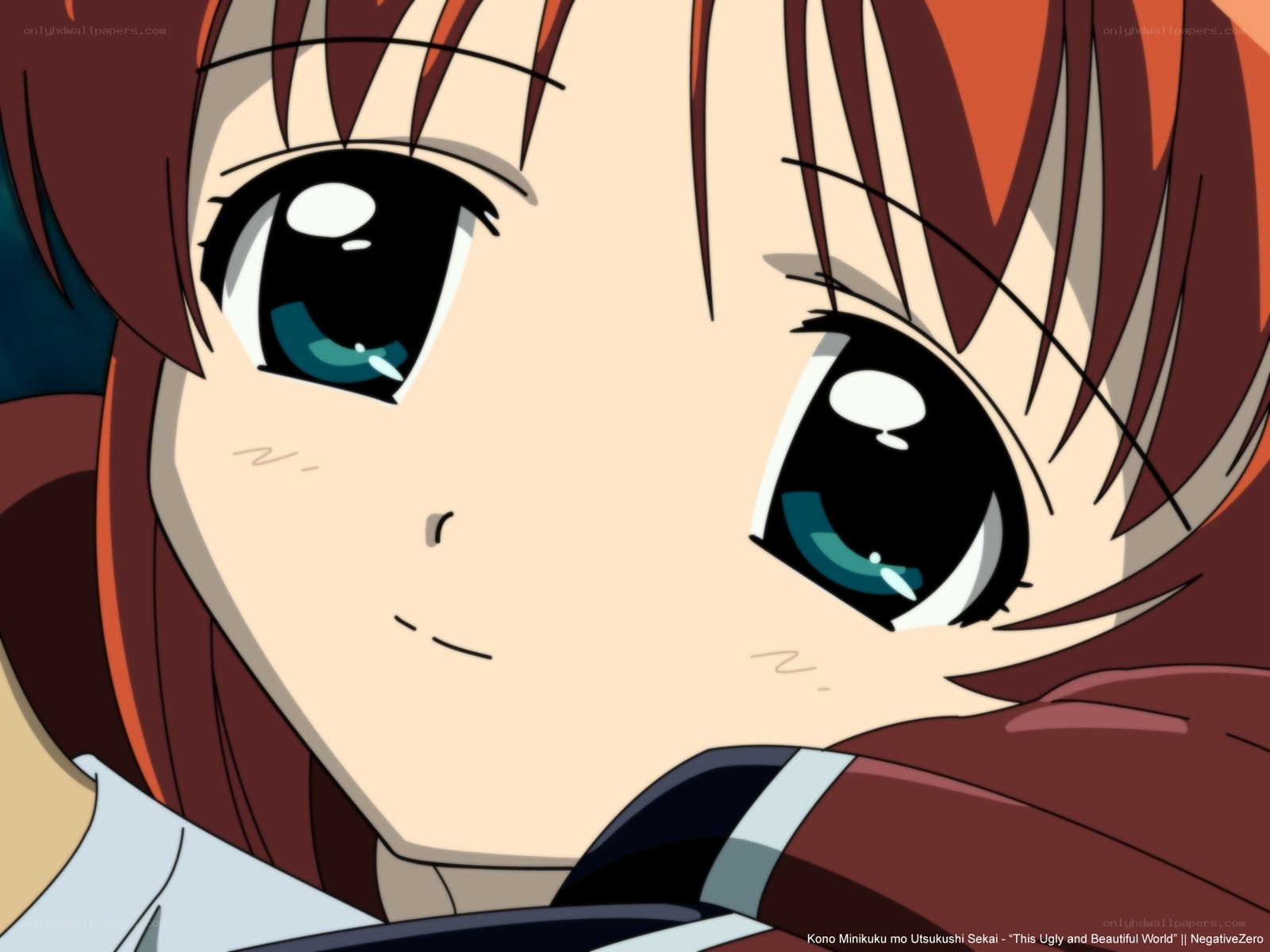 anime girl with blue eyes