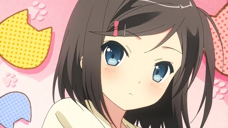 anime girl with blue eyes
