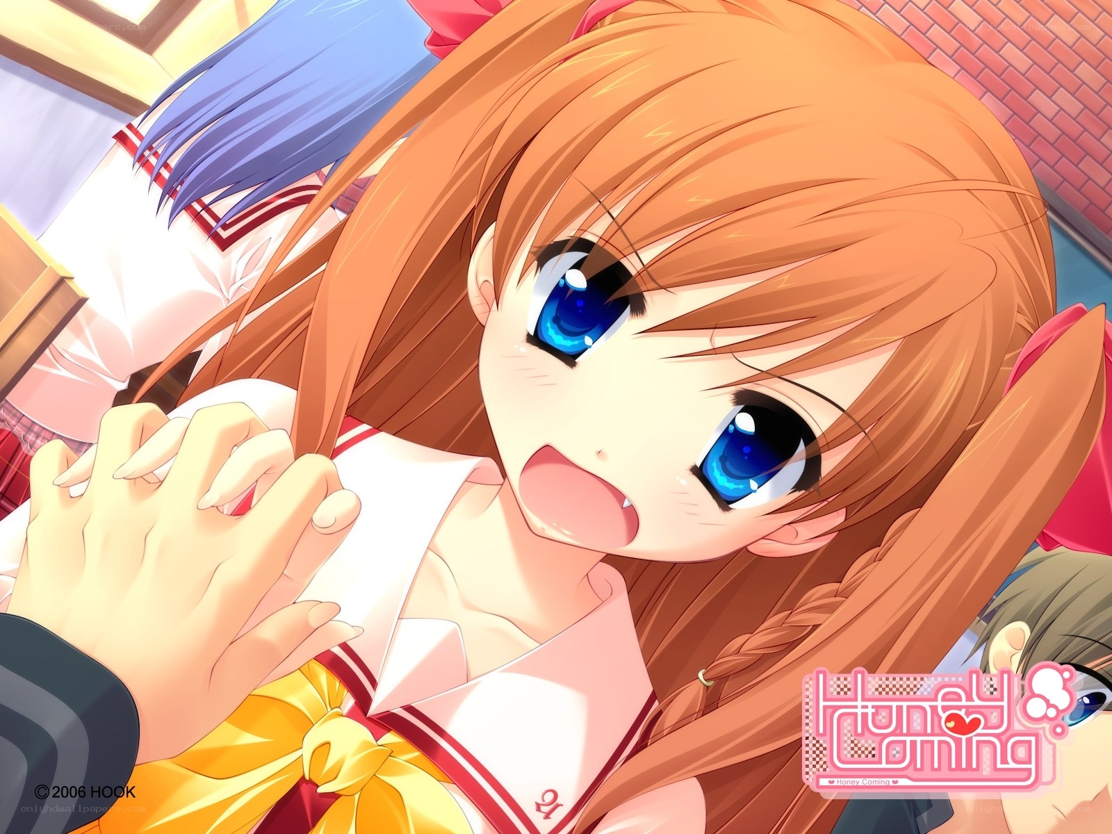 anime girl with blue eyes