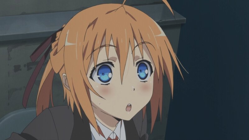 anime girl with blue eyes