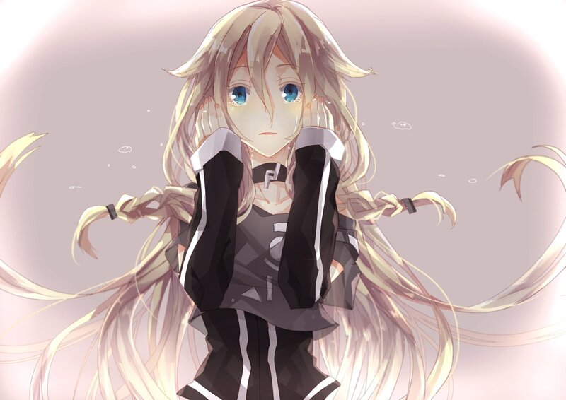 anime girl with blue eyes
