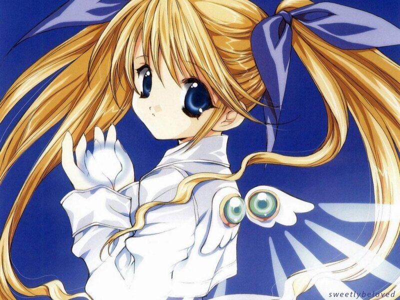 anime girl with blue eyes