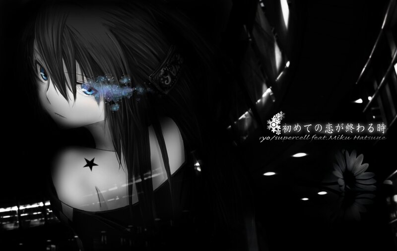 anime girl with blue eyes