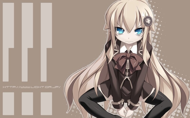 anime girl with blue eyes