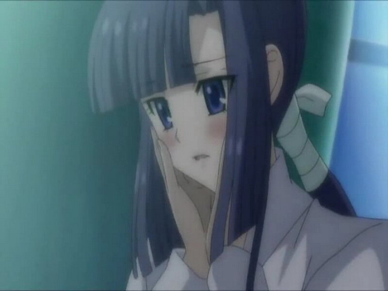 anime girl with blue eyes