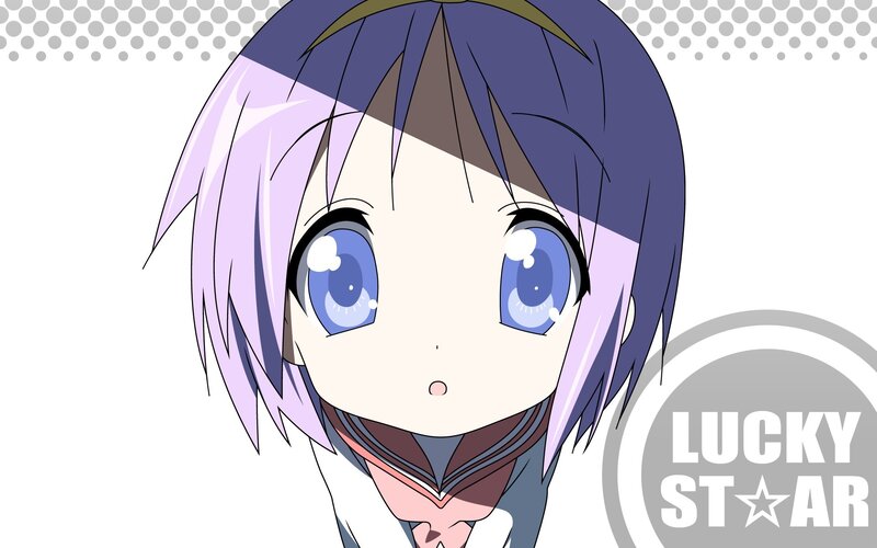 anime girl with blue eyes