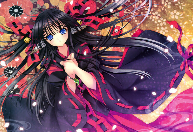 anime girl with blue eyes