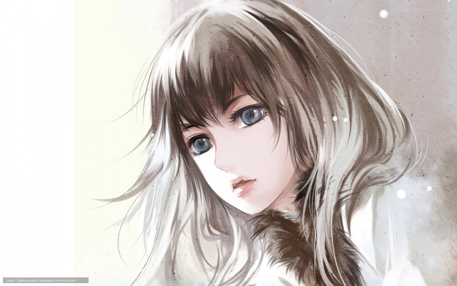 anime girl with blue eyes