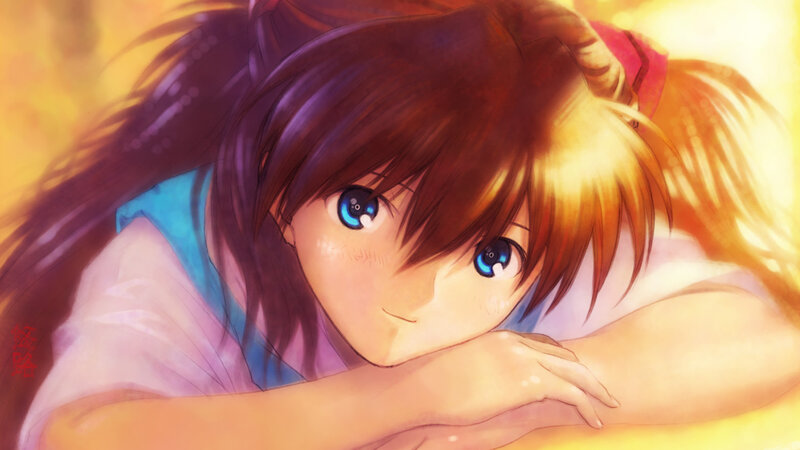 anime girl with blue eyes