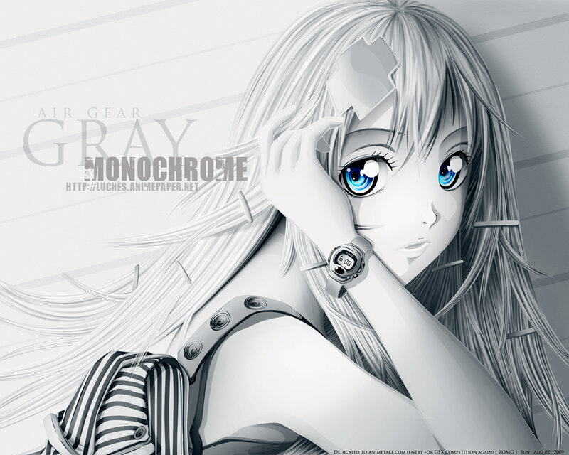 anime girl with blue eyes