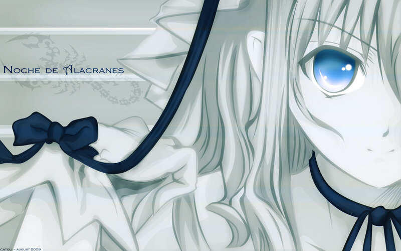 anime girl with blue eyes