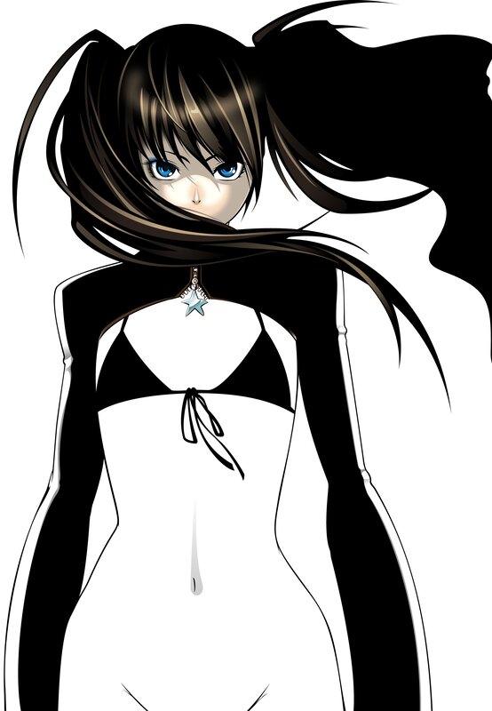 anime girl with blue eyes