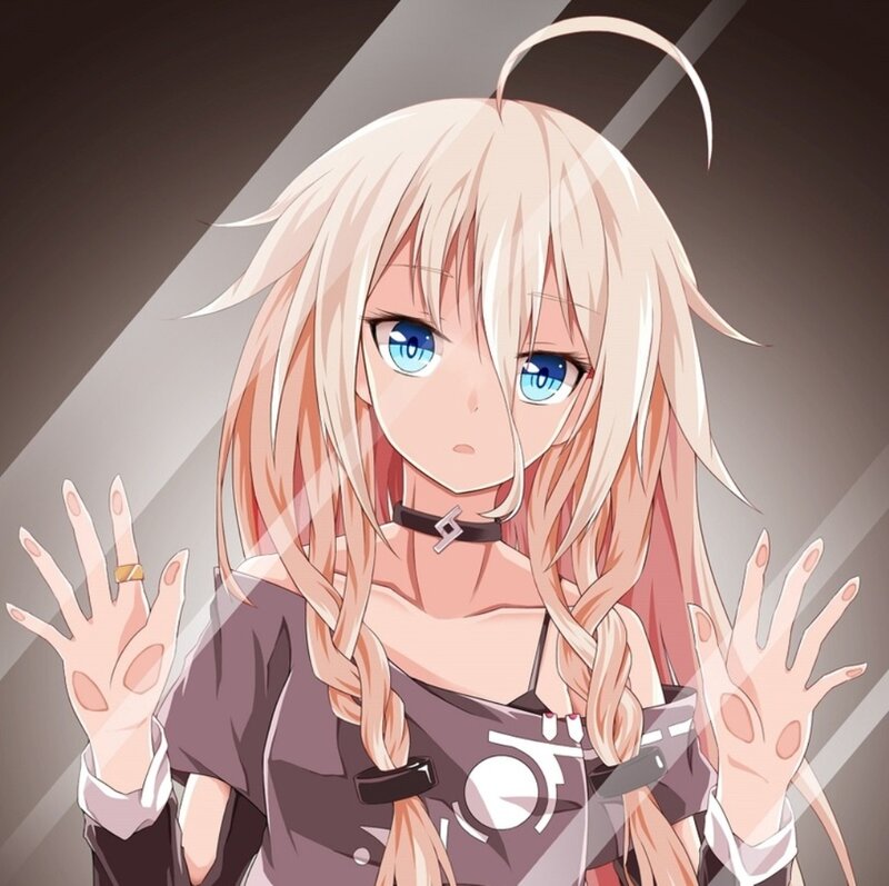Anime Girl with Blue Eyes — Blonde, Dramatic
