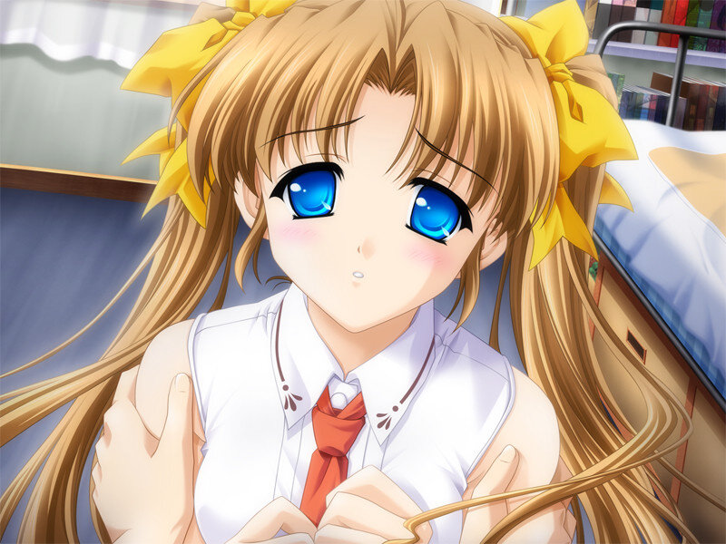 Anime Girl with Blue Eyes — Blonde