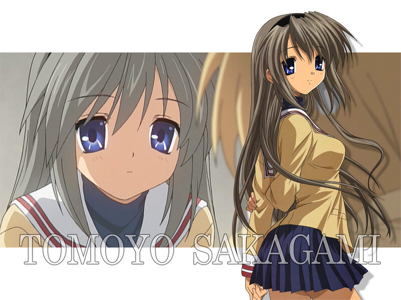 Anime Girl with Blue Eyes — Brown, Calm, School Uniform