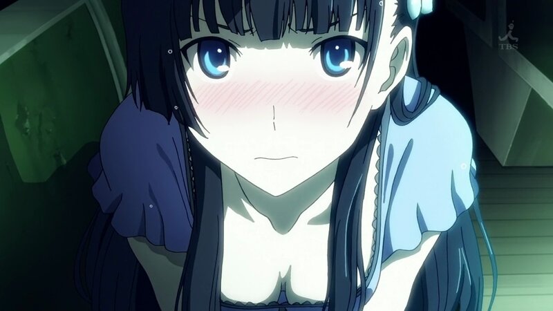 Anime Girl with Blue Eyes — Dramatic, Blush