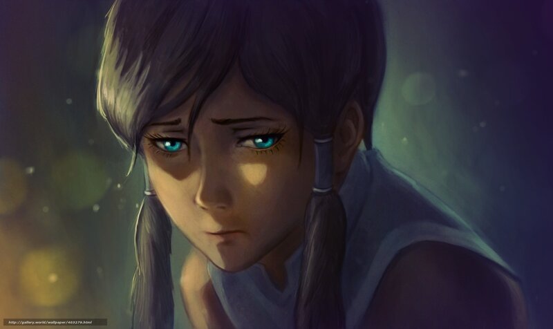 Anime Girl with Blue Eyes — Purple, Dramatic, Night, Digital Art