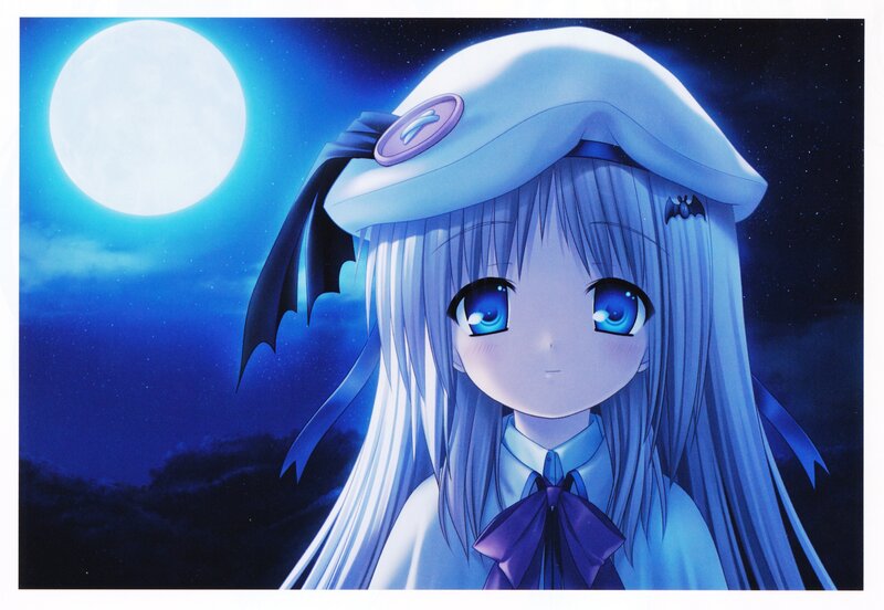 Anime Girl with Blue Eyes — Serene