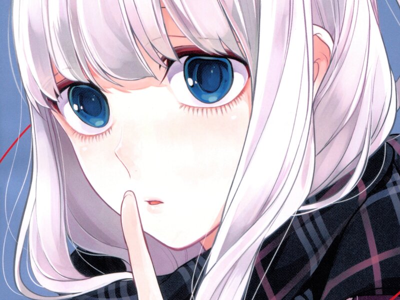 Anime Girl with Blue Eyes — White, Calm, Manga