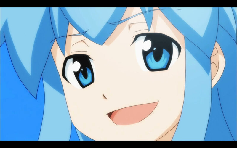 anime girl with blue hair