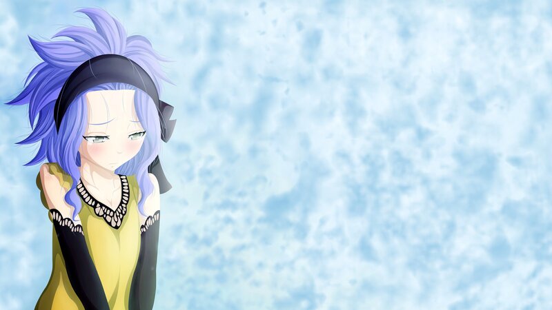 Anime Girl with Blue Hair — Calm, Headband