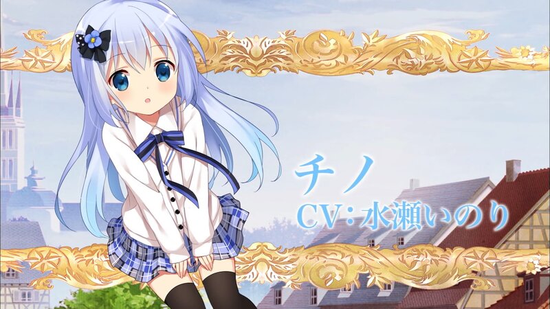Anime Girl with Blue Hair — Calm, Morning, School Uniform