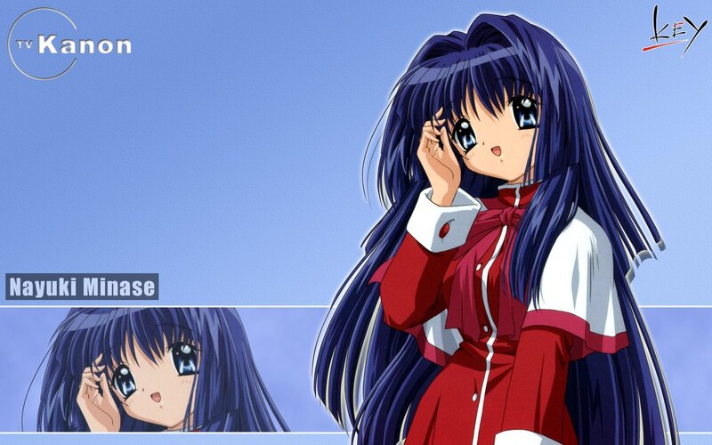 Anime Girl with Blue Hair — Calm, School Uniform, Blue Sky