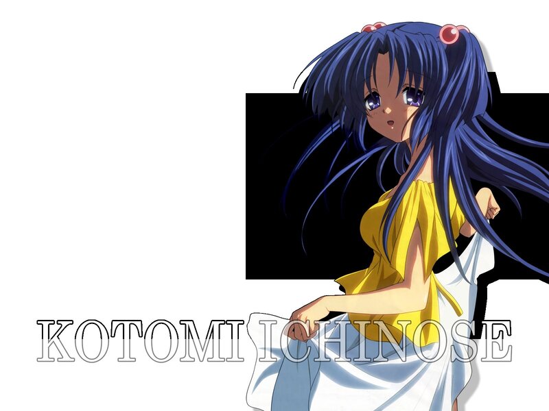 Anime Girl with Blue Hair — Calm, Yellow Top