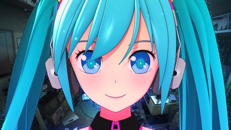 Anime Girl with Blue Hair — Cyan, Calm, 3d Render