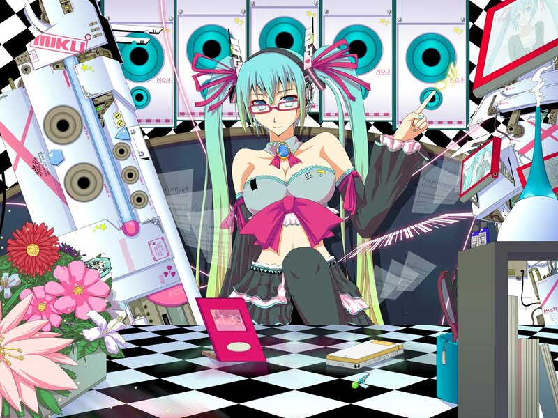 Anime Girl with Blue Hair — Cyan, Chaotic